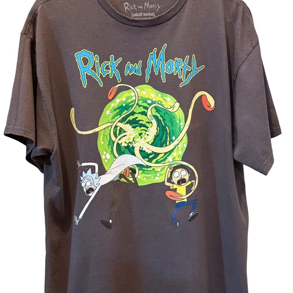 Ripple Junction Gray Rick and Morty Tee